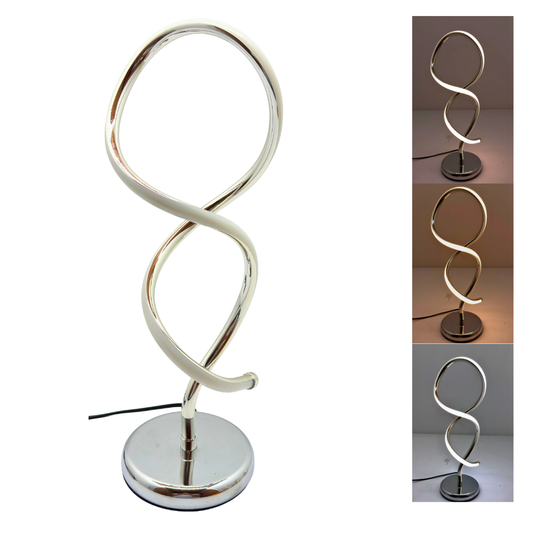 LÁMPARA PLATEADA DECORATIVA LED - REF: SA2503-20