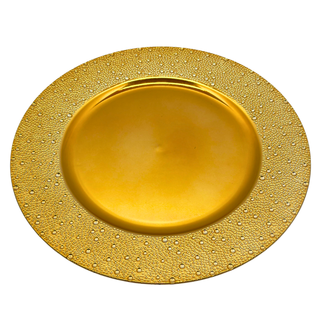 plato base dorado 30 x 30 cms Ref: SA2503-366