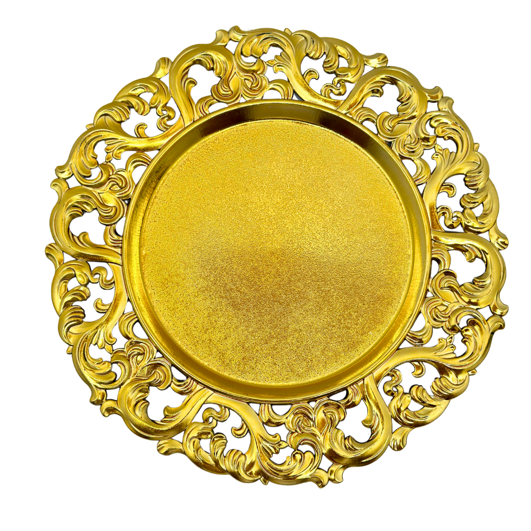 plato base decorativo plástico 33 x 33 cms Ref: SA1209-24