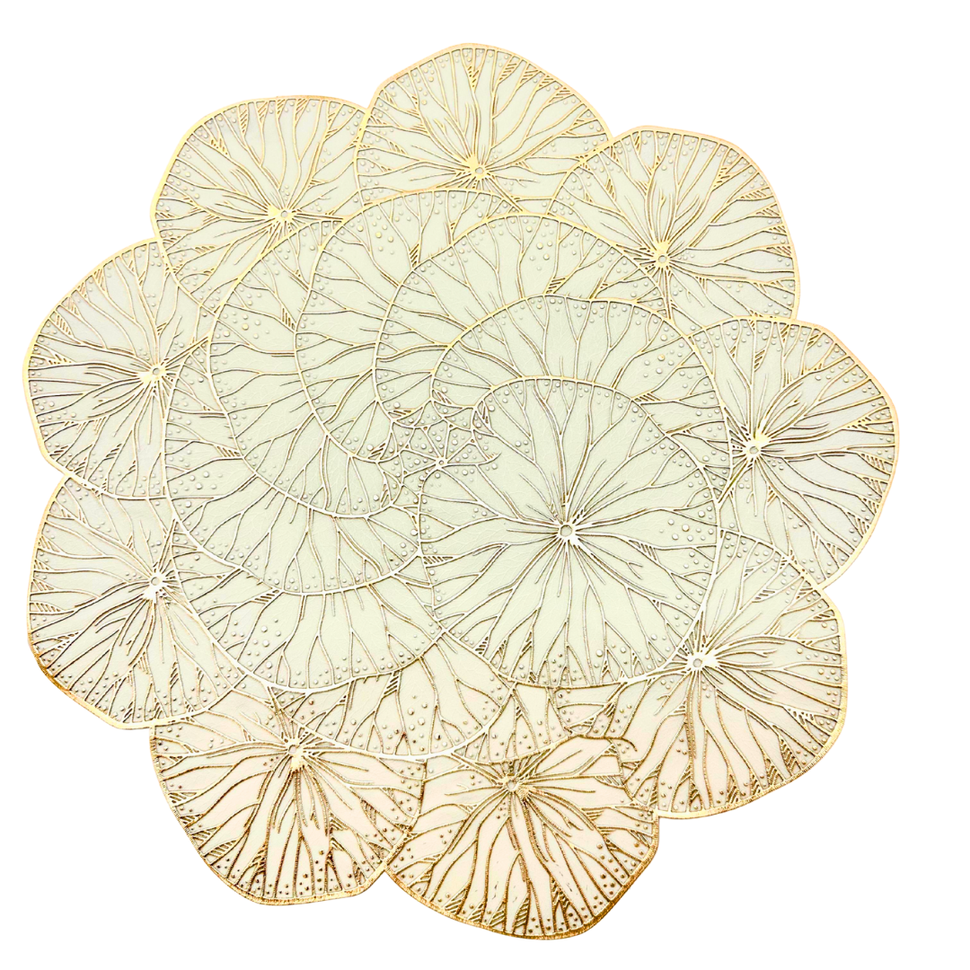 individual para mesa color dorado - 30 x 30 cms Ref: SA2503-424