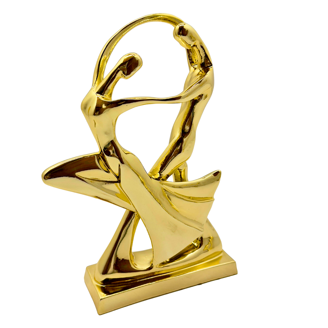 figura de bailarines color : dorado - 29 cms x 22 cms SA1994