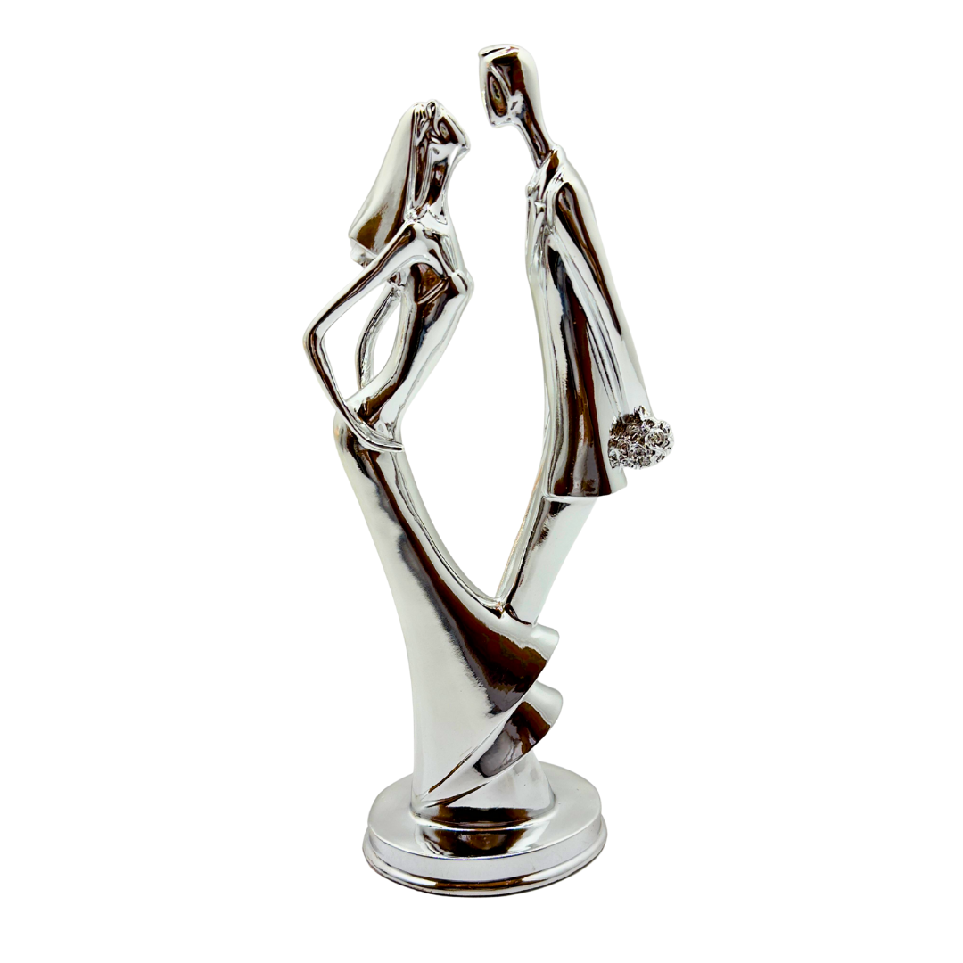 figura de enamorados color : plata - 36 cms x 15 cms SA2004