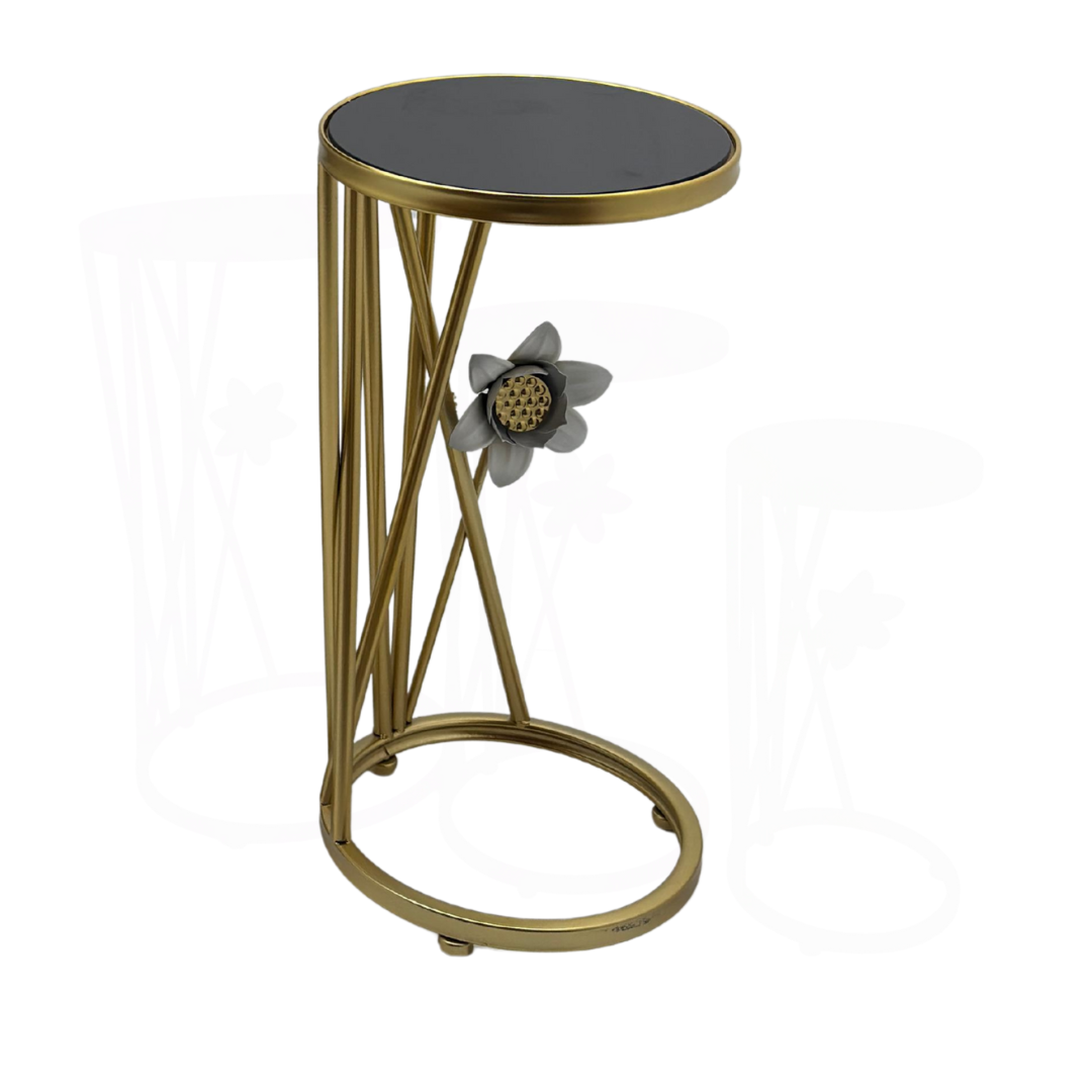 mesa con vidrio oscuro Ref: SA1517G - el costo del producto no incluye el envió