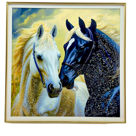 Cuadro decorativo “Pareja de Caballos" Ref: SA2503-308