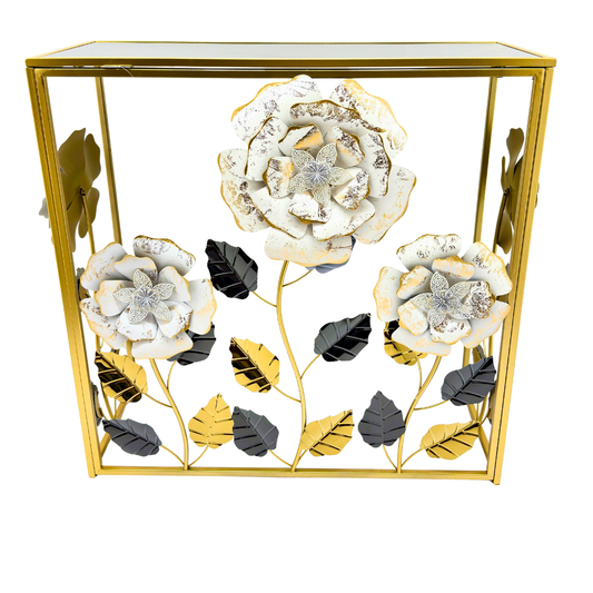 mesa con aplique y vidrio oscuro Ref: SA1540 - el costo del producto no incluye el envió