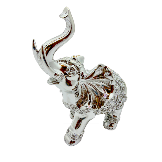 elefante - color plateado en resina 27 x 22 cms Ref: SA2007