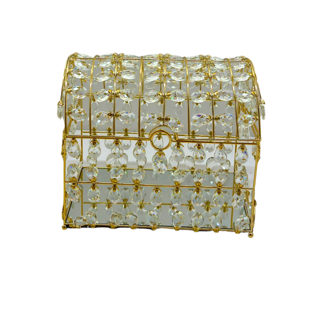 Cofre decorativo con cristales – Ref. 2503-78G