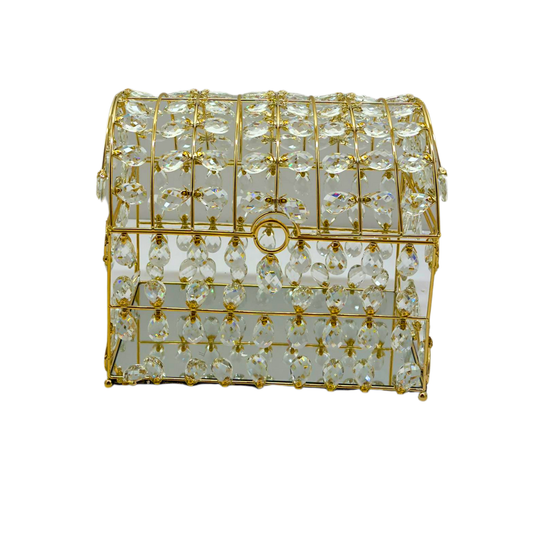 Cofre decorativo con cristales – Ref. 2503-78G