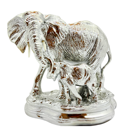 pareja de elefantes - plateado 30 x 29 cms Ref: SA2503-156