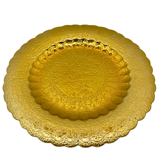plato base dorado 30 x 30 cms Ref: SA2503-357