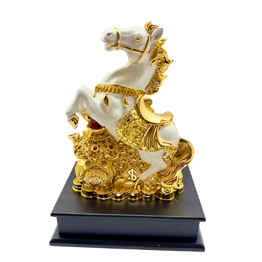 caballo color: dorado blanco 35 x 25 cms Ref: SA2009