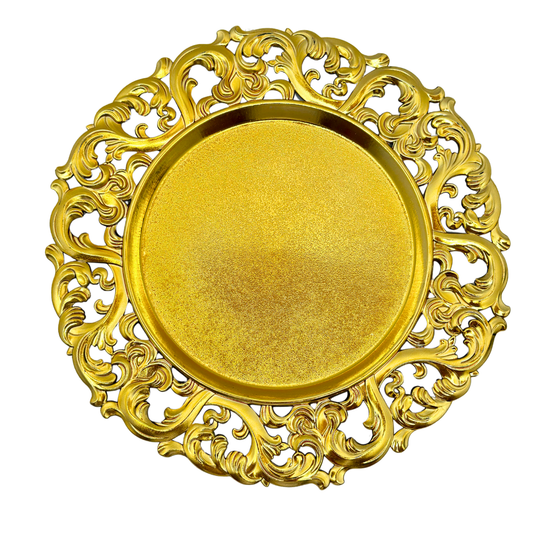 plato base decorativo plástico 33 x 33 cms Ref: SA1209-24