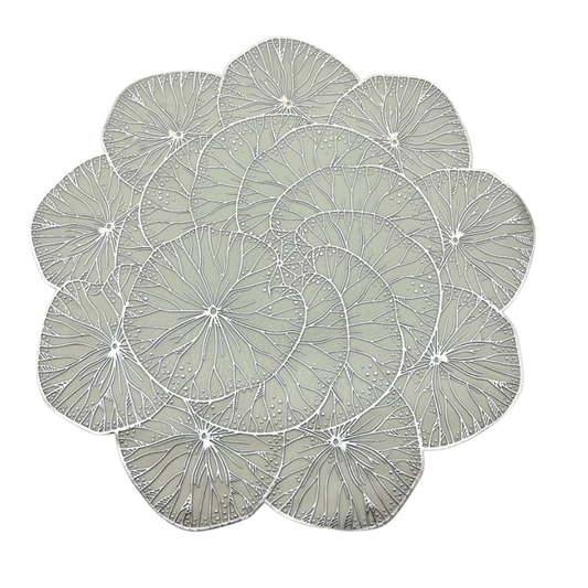 individual para mesa color plata - 30 x 30 cms Ref: SA2503-425