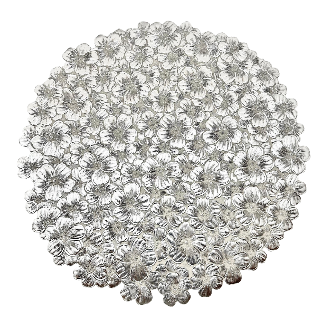 individual para mesa color plata - 30 x 30 cms Ref: SA2503-429