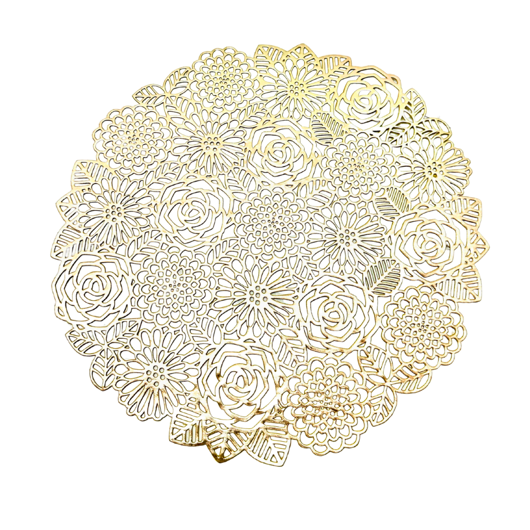 individual para mesa color dorado - 30 x 30 cms Ref: SA2503-453