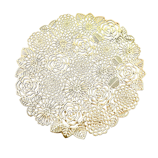 individual para mesa color dorado - 30 x 30 cms Ref: SA2503-453