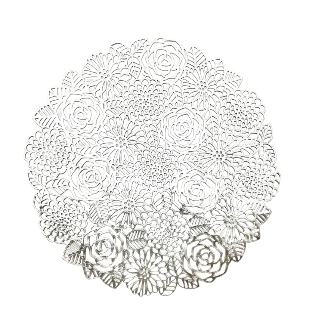 individual para mesa color plata - 30 x 30 cms Ref: SA2503-454