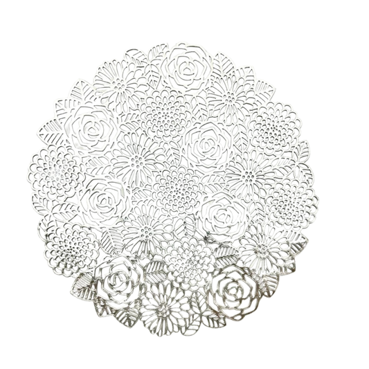 individual para mesa color plata - 30 x 30 cms Ref: SA2503-454