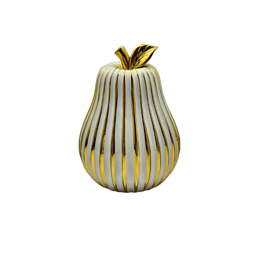pera en ceramica blanco dorado - Unidad REF: SA1694