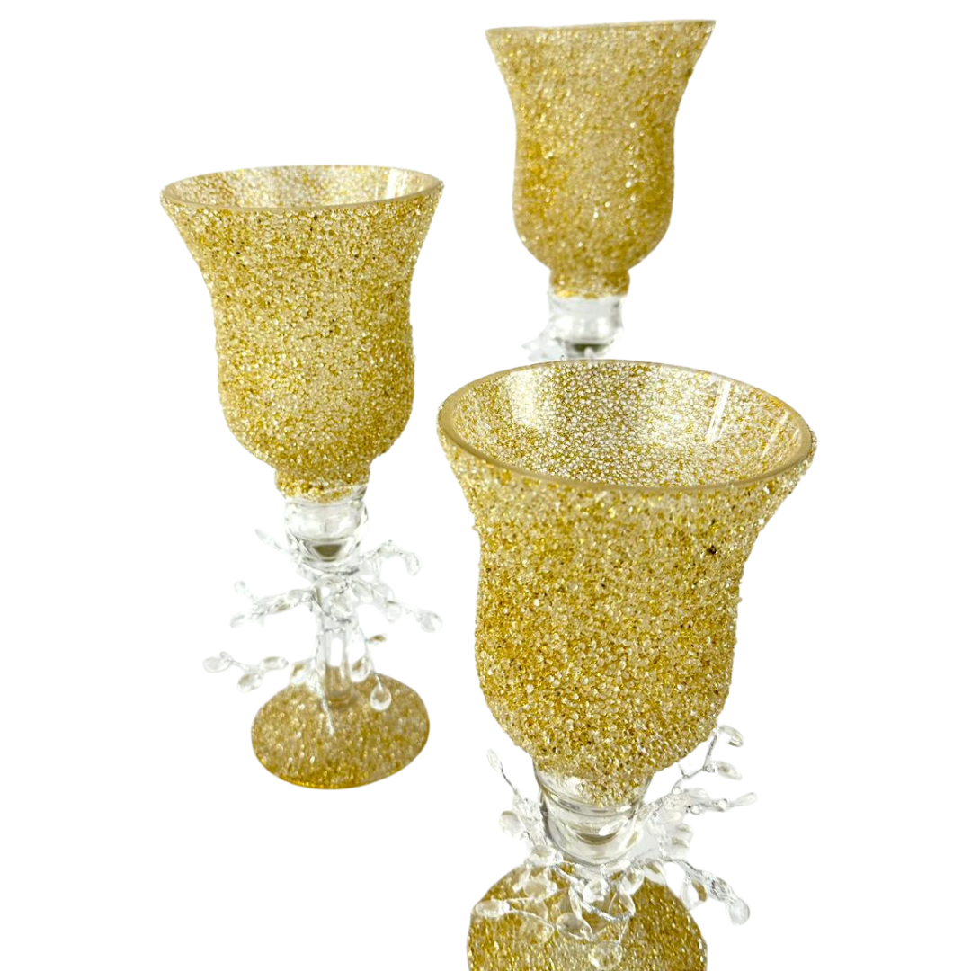 Juego de copas decorativas – Ref. SA2503-602 - el costo del producto no incluye envió