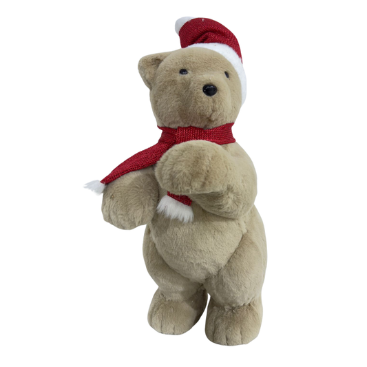 Oso decorativo navideño (55 × 30 × 23 cm) – Ref. 9323-34