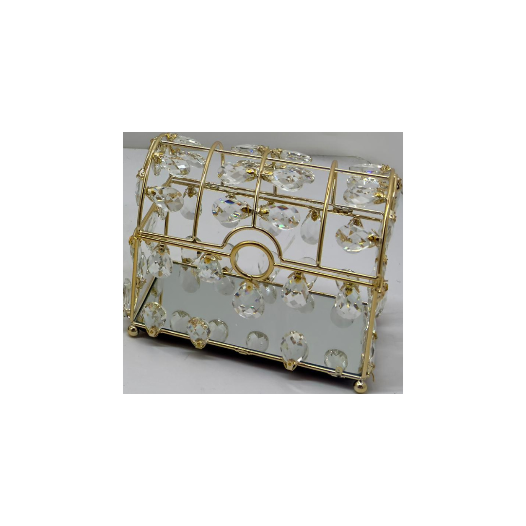 Cofre decorativo con cristales – Ref. 2503-78P