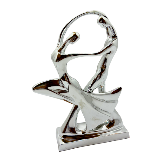 figura de bailarines color : plata - 29 cms x 22 cms SA1995