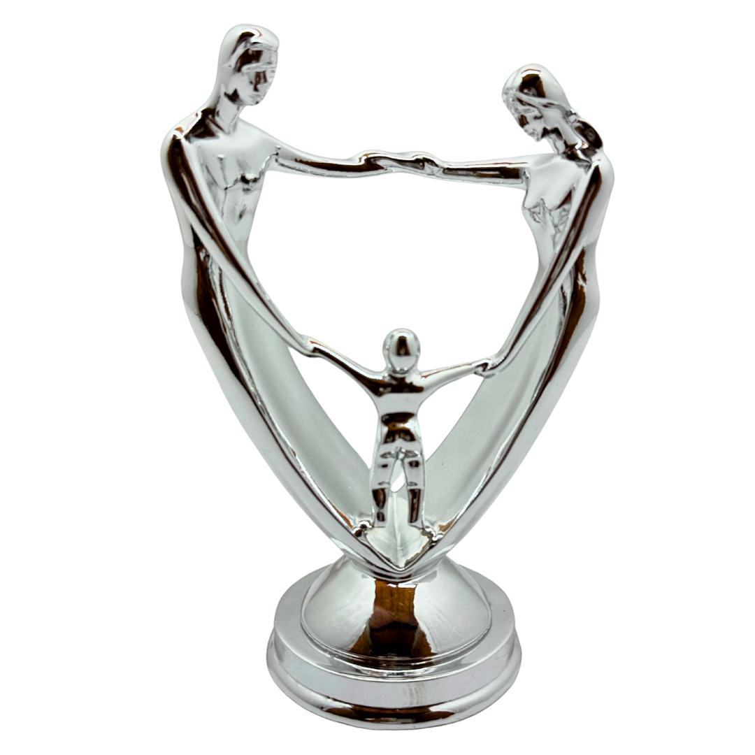 figura familia color : plata - 26 cms x 18 cms SA1992