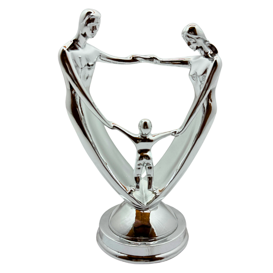 figura familia color : plata - 26 cms x 18 cms SA1992