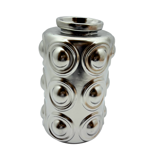 florero decorativo color plata Ref. SA1626