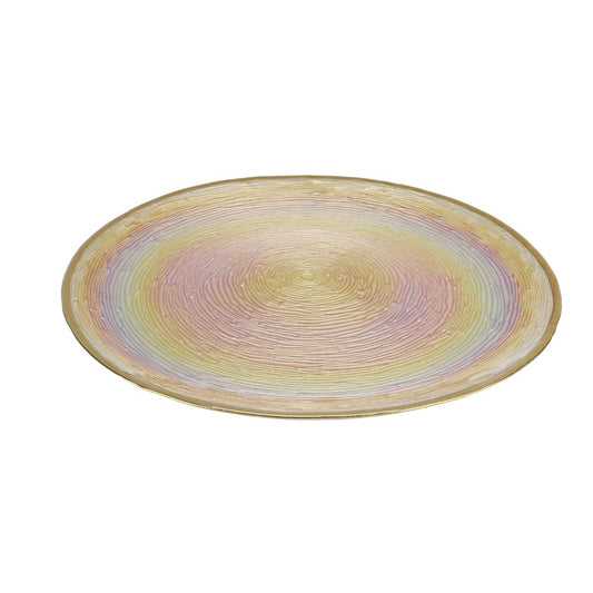 Plato de Vidrio Tornasol de 32.5 cm ref: US0322-151
