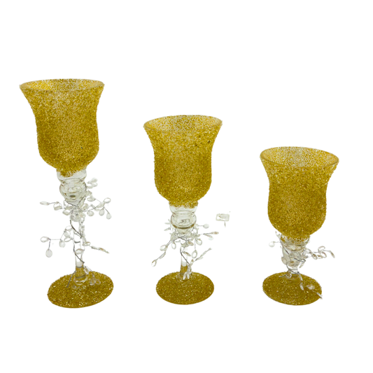 Juego de copas decorativas – Ref. SA2503-602 - el costo del producto no incluye envió