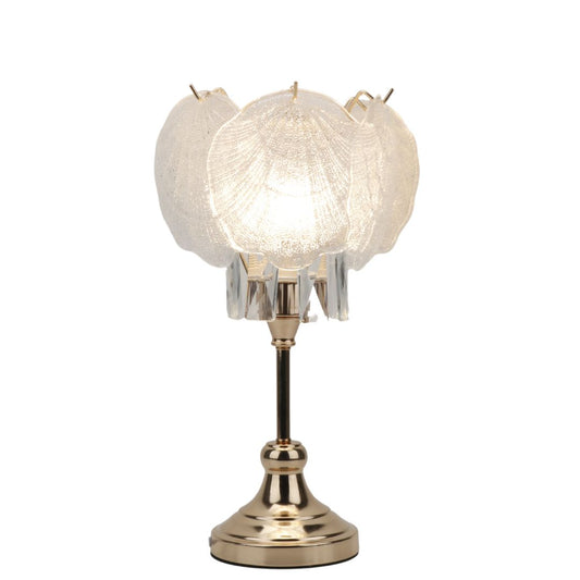 lampara en metal y vidrio de 42 x 20 cms ref: US0322-76