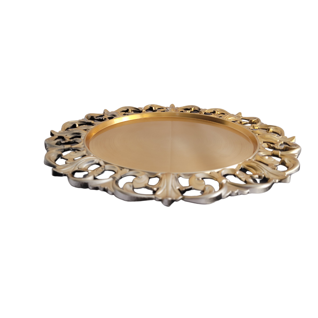 Plato Decorativo de Pasta de 33 cm - Elegancia y Versatilidad en tu Hogar ref: US0323-17