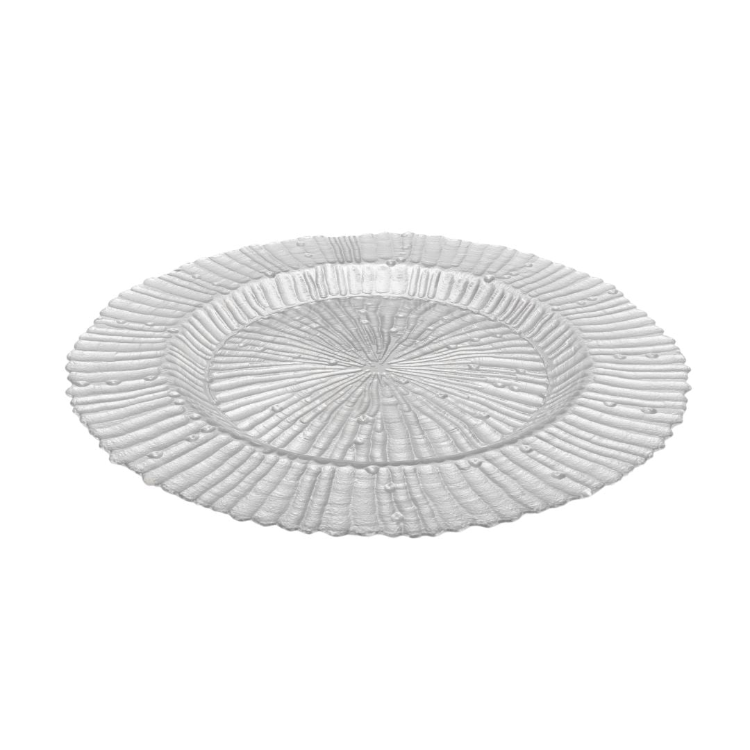 plato de vidrio plateado de 32.5 cms ref: US0322-134